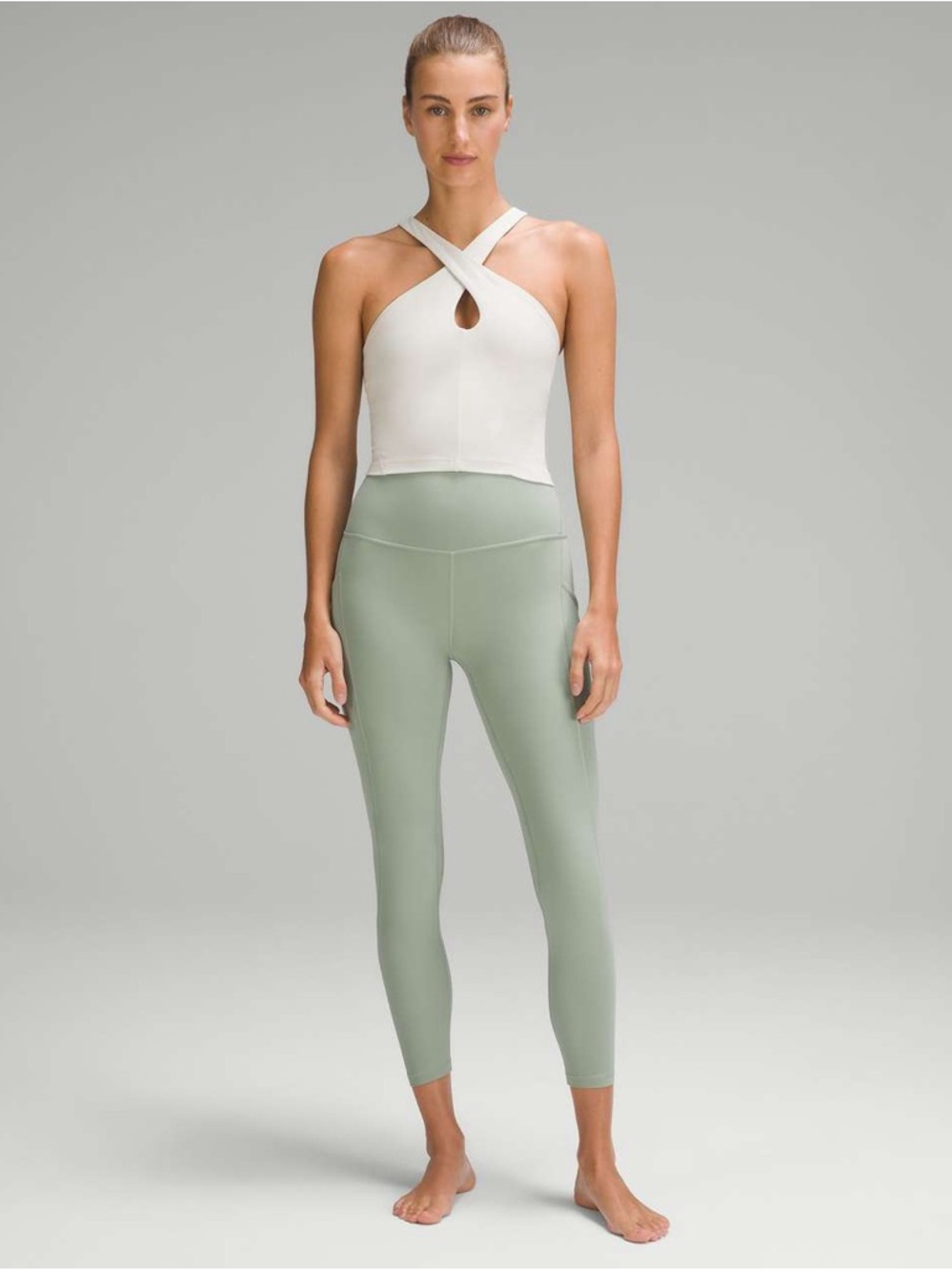 Lululemon Align High-Rise Pant with Pockets 25" Size 6 Palm Court Light Green